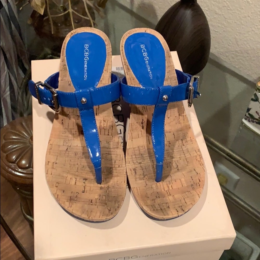 BCBGENERATION blue colored wedges